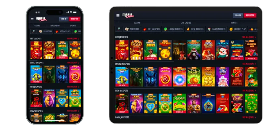 Mafia Casino App-Screenshot